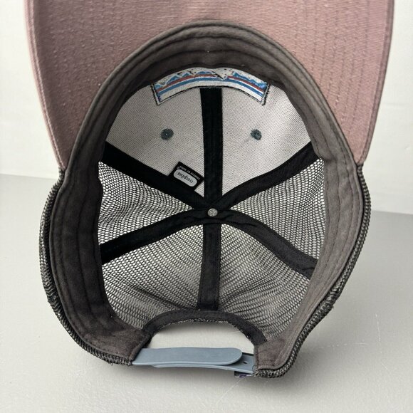 Patagonia Hat One Size P6 Logo Trucker Snapback Adjustable Mesh Canvas Cap PLGY - Picture 7 of 12